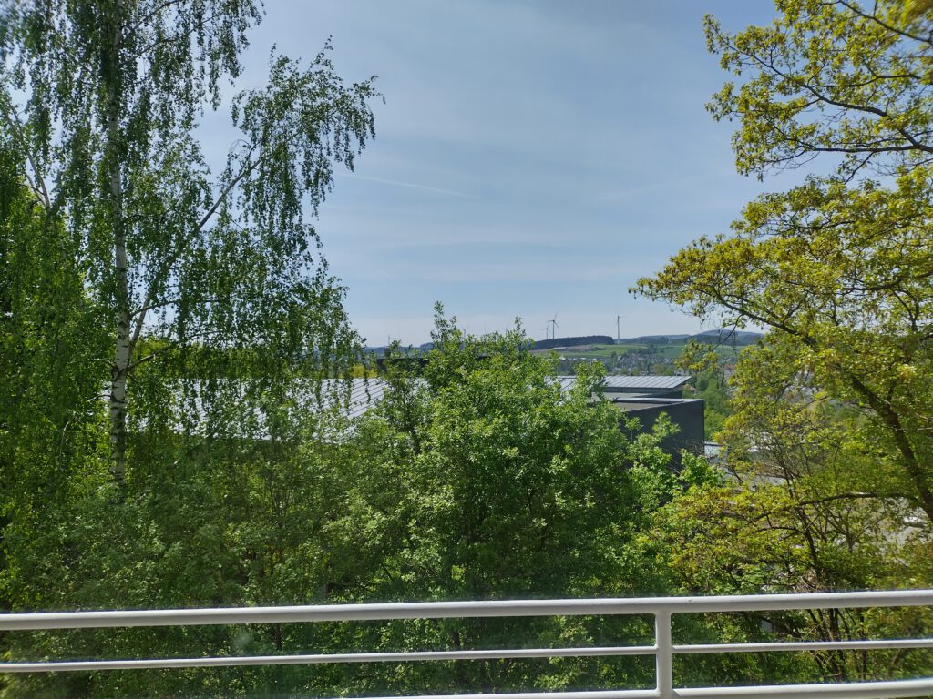 Ausblick vom Balkon